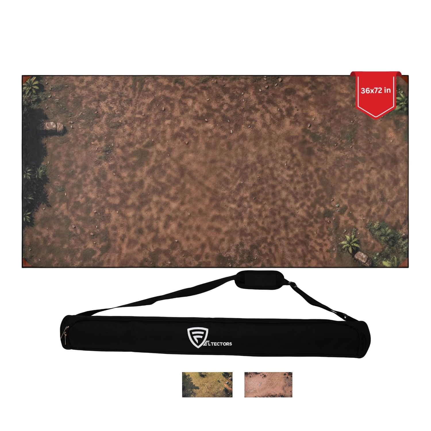 Foldable Battle Mat for Tabletop RPG 36x72 in - Feltectors